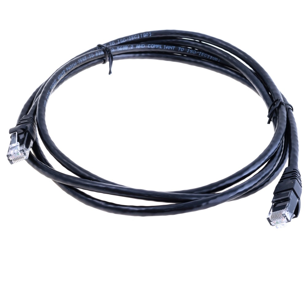 Патч-корд, CAT6 UTP, 2m, чорний WXC6-24AWG-ON002