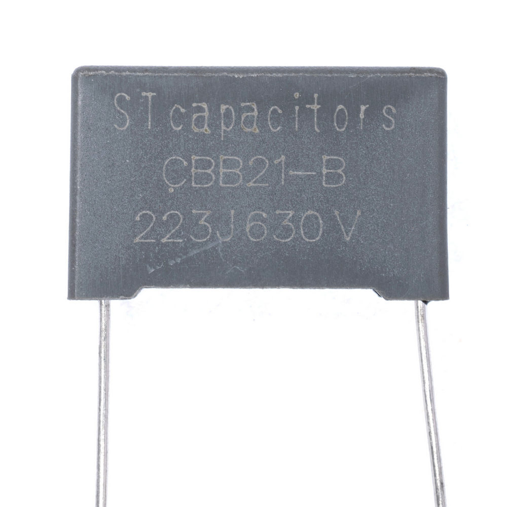 CBB21 22nF 630VDC / 250VAC J (+/-5%), P = 15mm, 5x11x18mm (  () -Stcapasitor) (конденсатор плівковий)