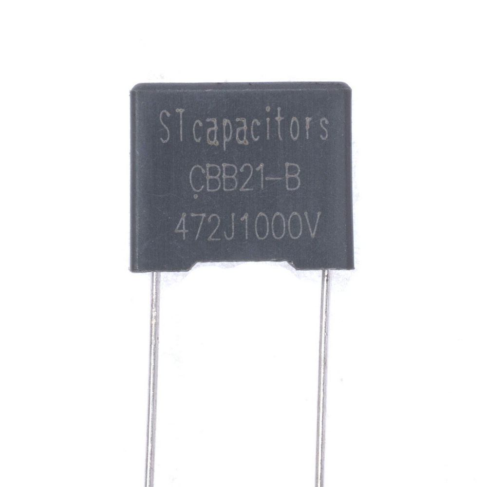 CBB21 4,7nF 1000VDC J (+/-5%), P = 10mm, 5x11x13mm (CBB21BD472J3AL10 (C2-1) -Stcapasitor) (конденсатор плівковий)