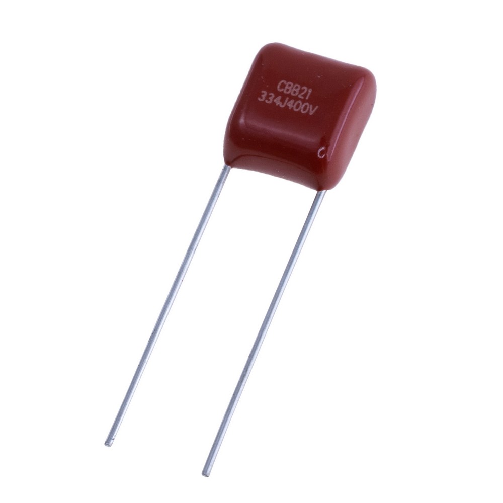 CBB21 330nF 400V J(±5%), P=7,5mm, 9x11x6mm CBB21-334J400VP7.5 конденсатор плівковий