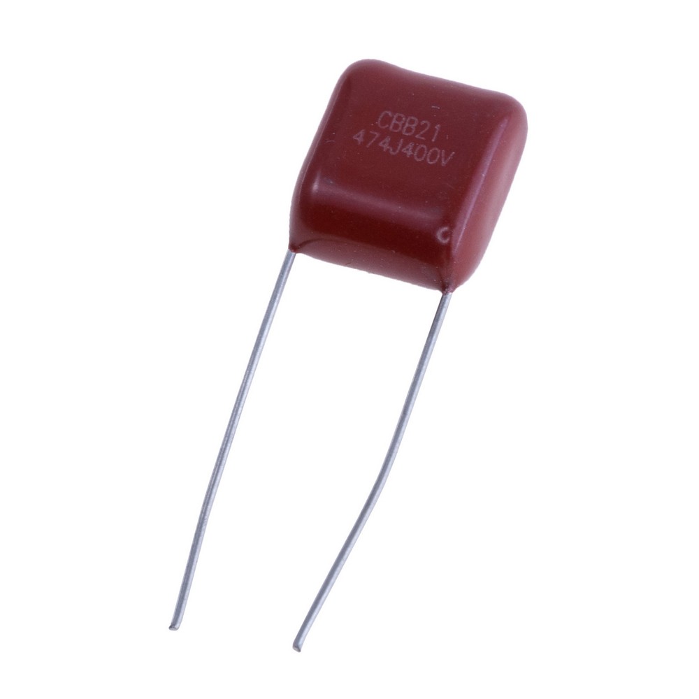 CBB21 470nF 400V J(±5%), P=10mm, 12x14x7mm CBB21-474J400VP10 конденсатор плівковий