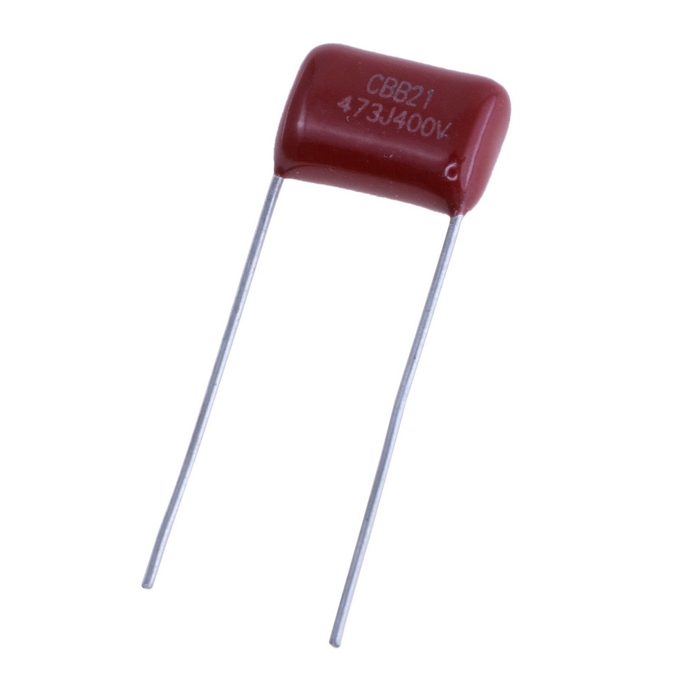 CBB21 47nF 400V J(±5%), P=10mm, 12x8x5mm CBB21-473J400VP10 конденсатор плівковий