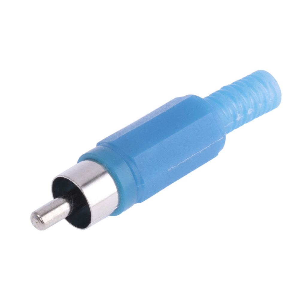 CC-006BL RCA-роз'єм вилка "тато" синій CC-006BL RCA-роз'єм вилка "тато" синій