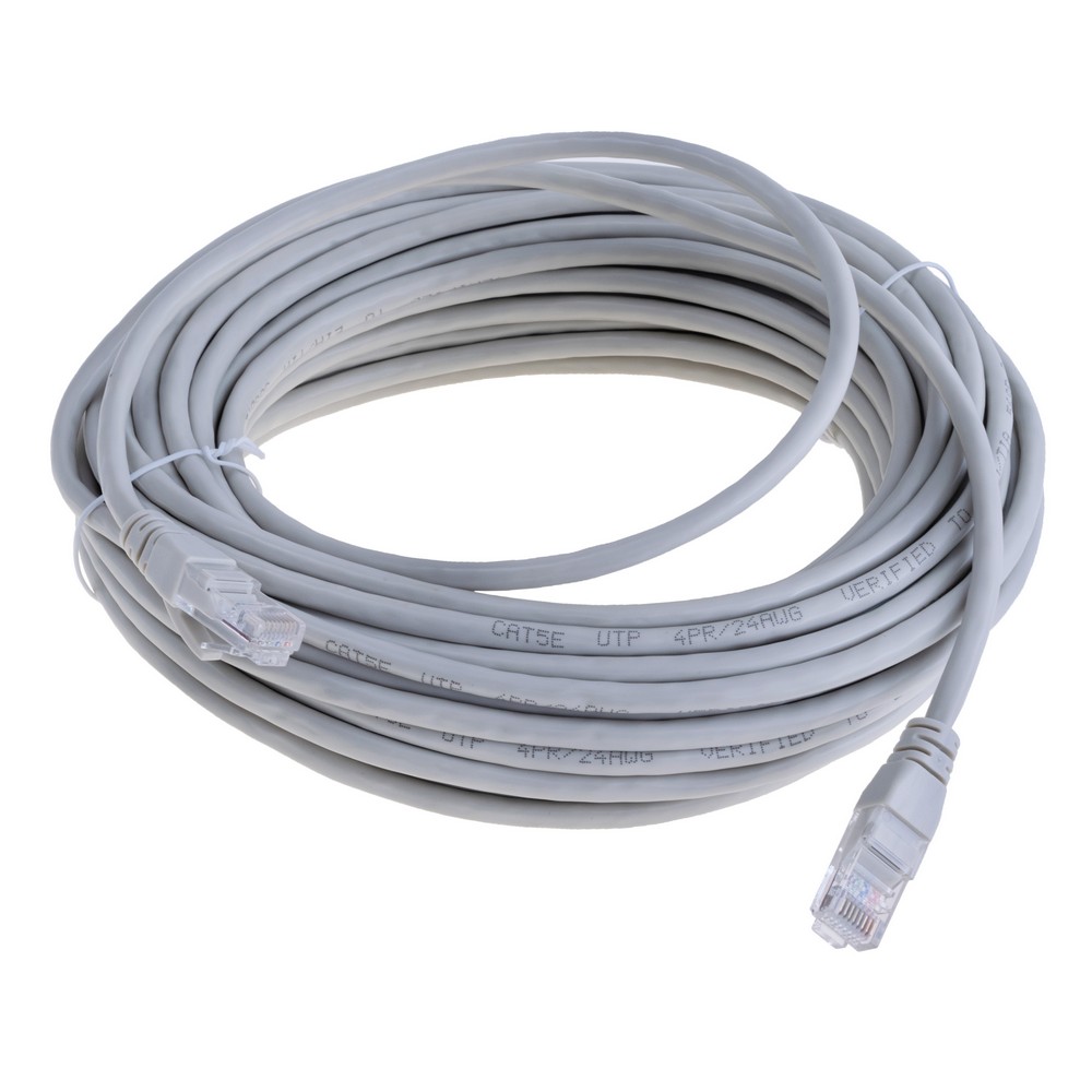 Патч-корд CCA, CAT5 UTP, 15m, сірий