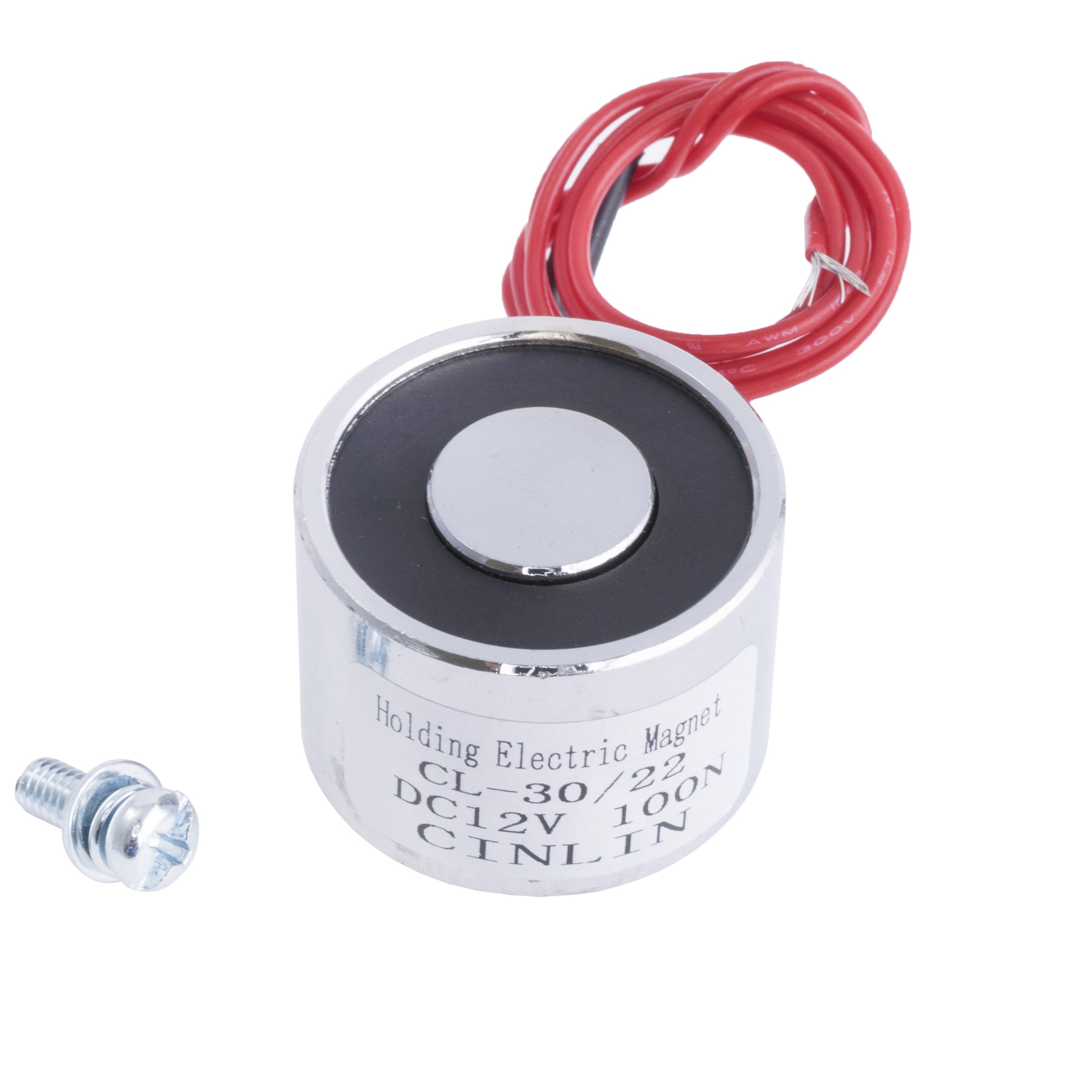 Електромагніт CL-30/22 12V 5W 10kg/100N (Cinlin) Електромагніт CL-30/22 12V 5W 10kg/100N (Cinlin)