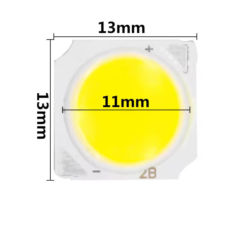 Світлодіод 10W, білий теплий 3000K 13x13 mm, COB