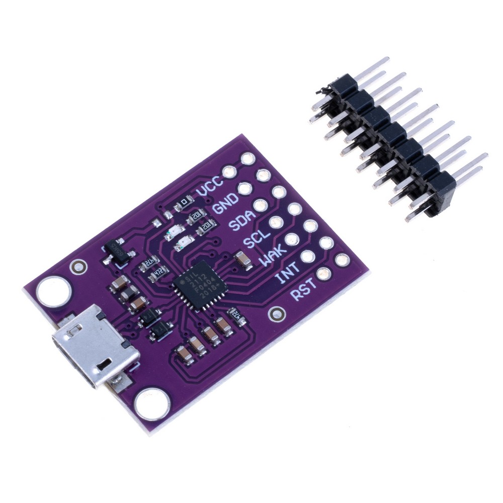 Комунікаційний модуль CP2112 USB–SMBus/I2C, MicroUSB.