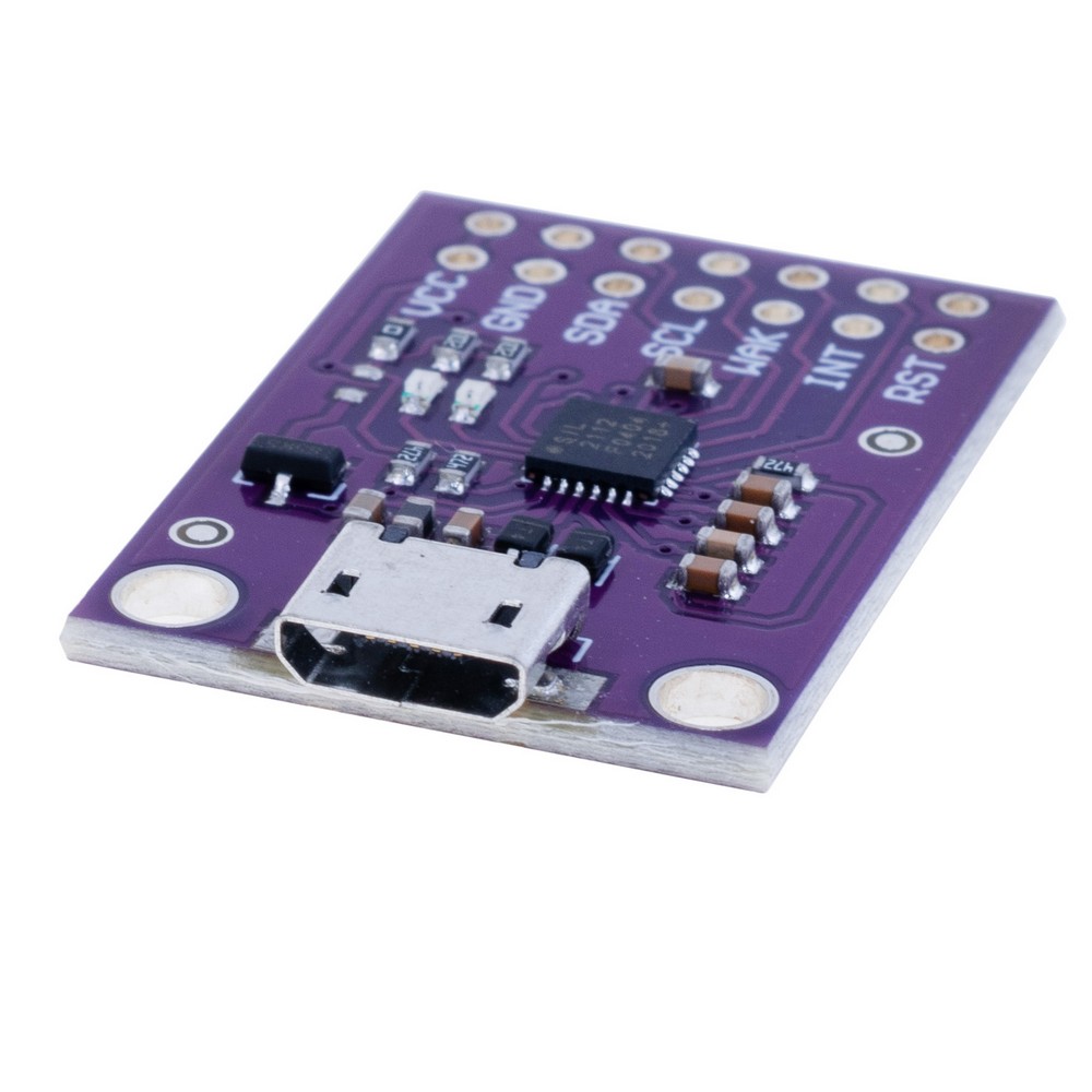 Комунікаційний модуль CP2112 USB–SMBus/I2C, MicroUSB.