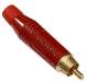 Вилка RCA красная, на провод, IP40; позолота (ACPR-RED) Вилка RCA красная, на провод, IP40; позолота (ACPR-RED)