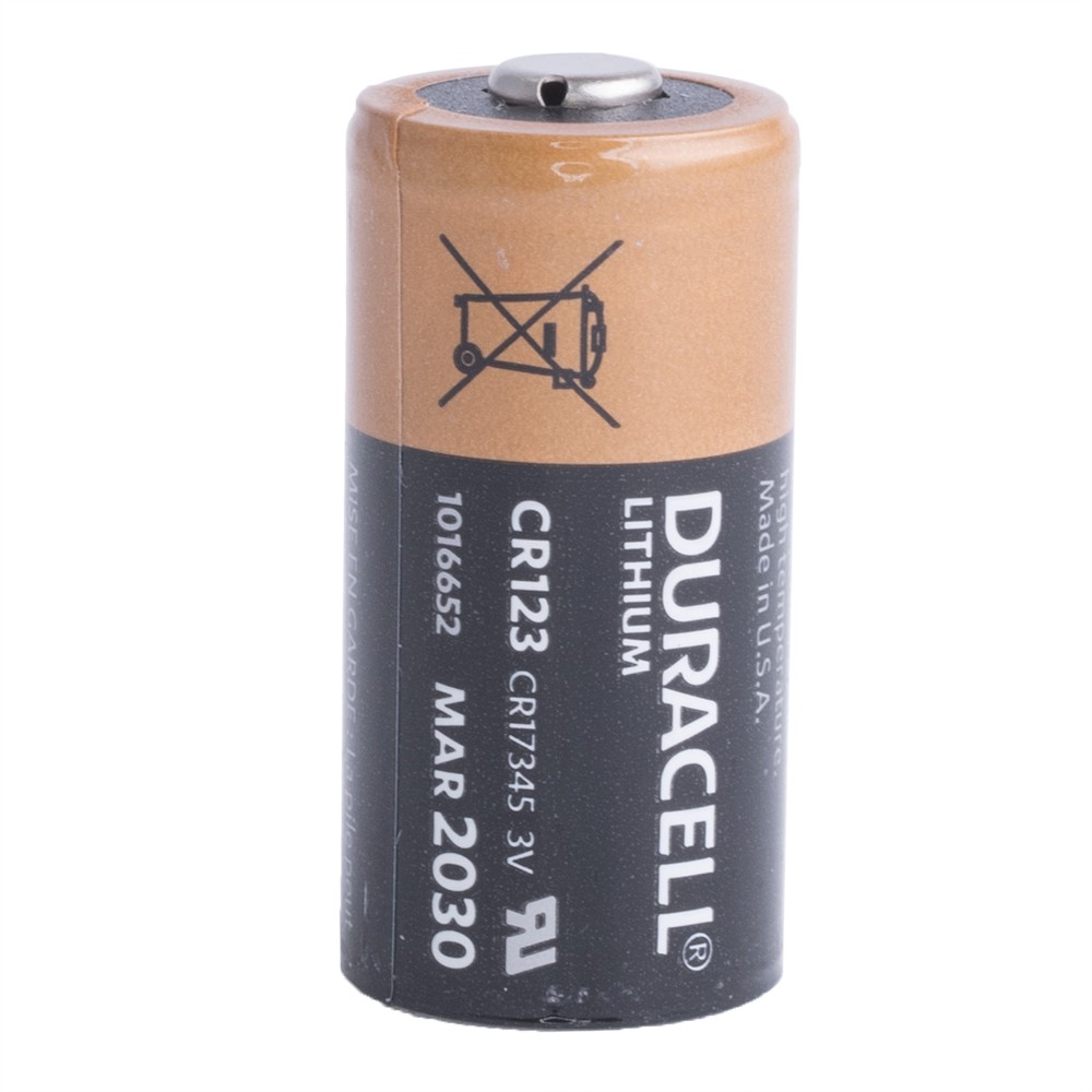 Батарейка CR123 літієва 3V 1шт. DURACELL BAT-CR123/DR-BULK