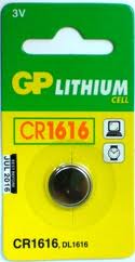 Батарейка CR1616 літієва 3V 1шт. GP Batteries CR1616-U5