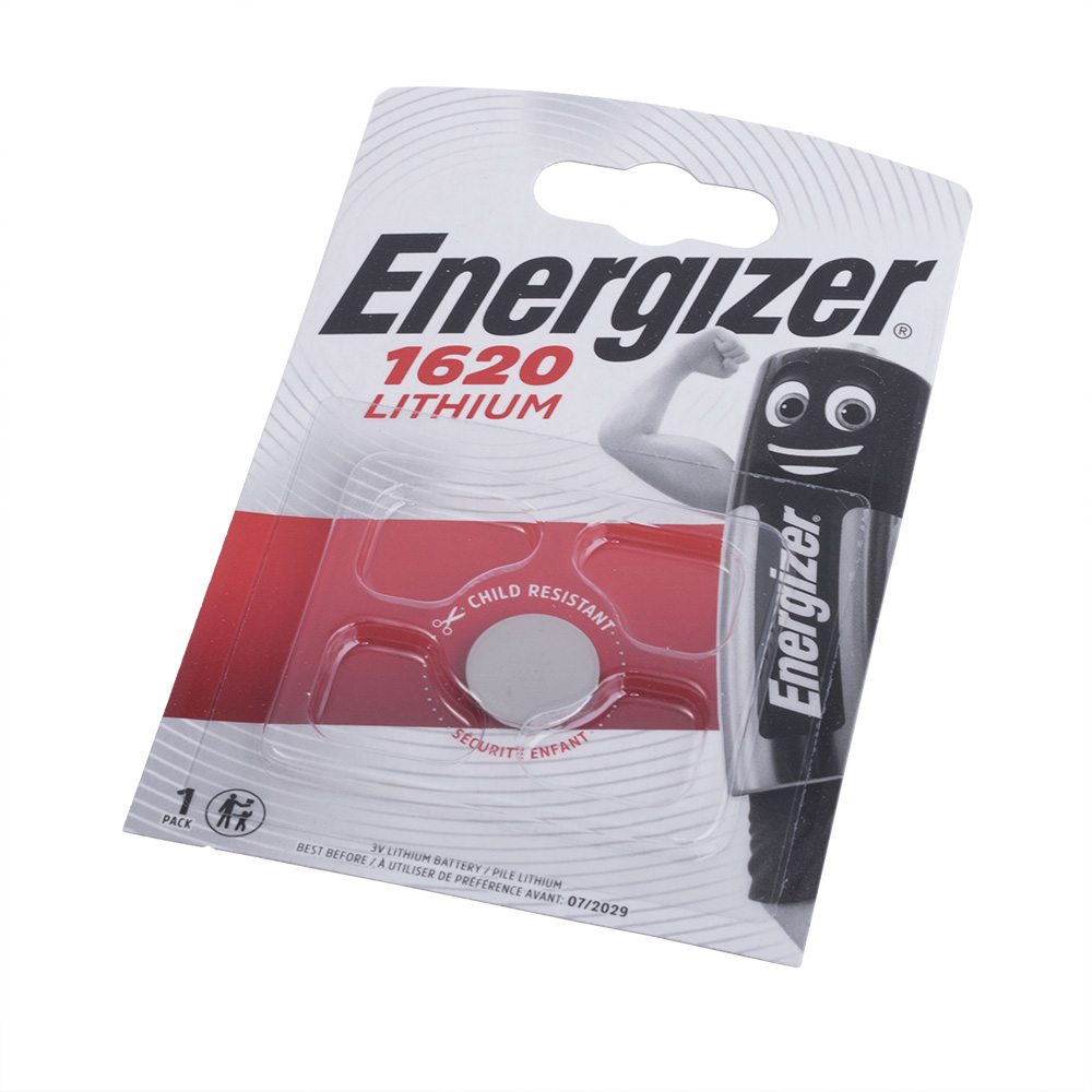 Батарейка CR1620 літієва 3V 1шт. Energizer