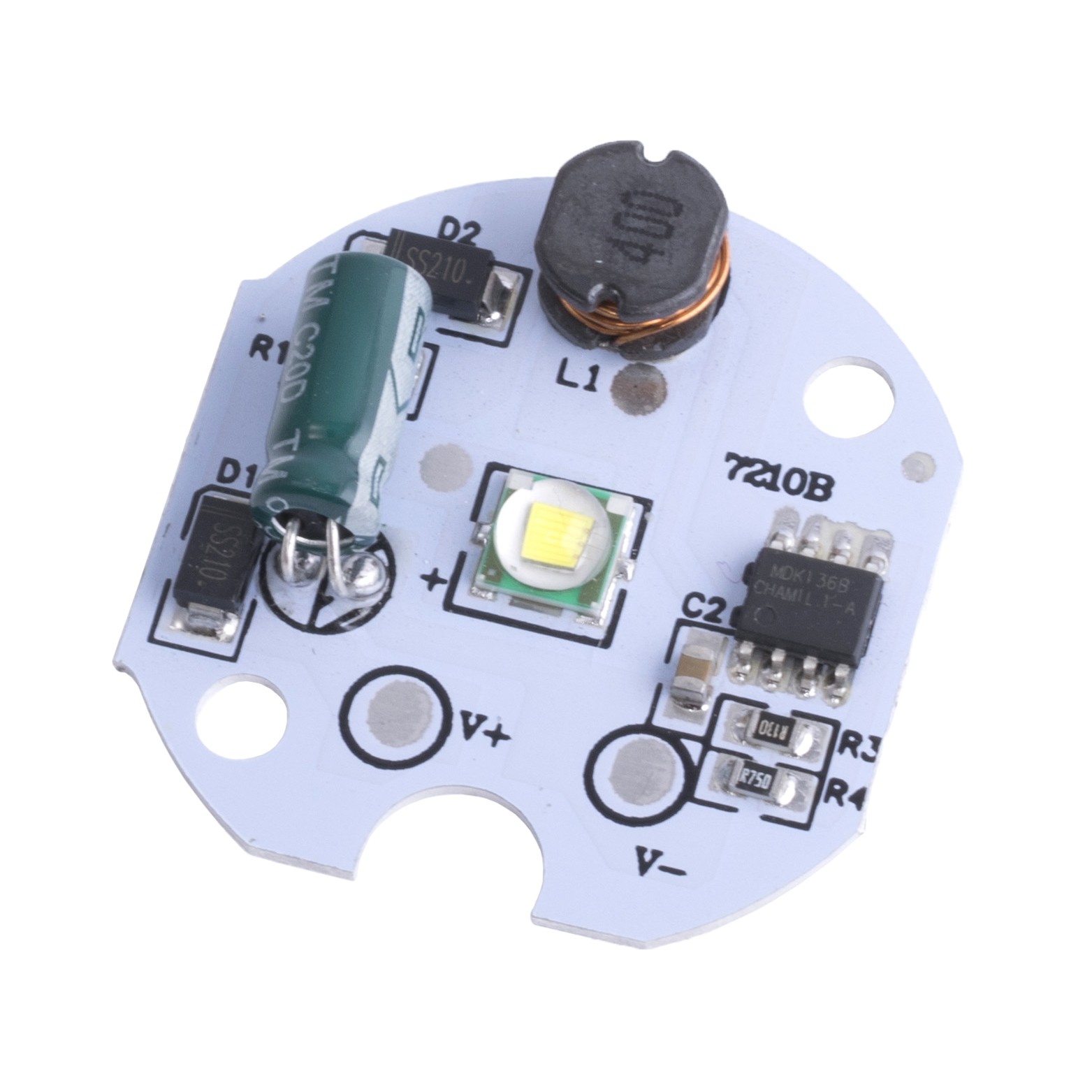 X-8WD-34, Cree XM-L T6 Білий холодний з імпульсним драйвером на платі X-8WD-34, Cree XM-L T6 Білий холодний з імпульсним драйвером на платі