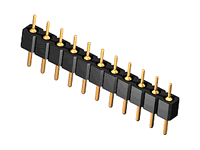 PLS-40 цанга (CS094021A00) (штыри на плату, 1х40, 2,54мм, цанговые)