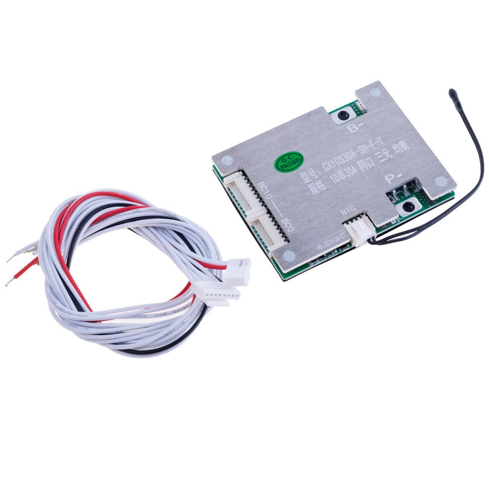 BMS Плата захисту CX10S30A-SH-F-Y для 10-ти акумуляторів LI-ION, 36V 30А BMS Плата захисту CX10S30A-SH-F-Y для 10-ти акумуляторів LI-ION, 36V 30А