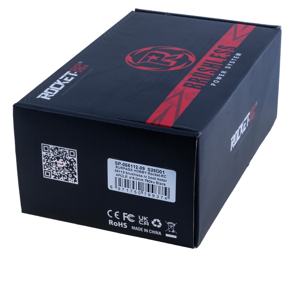 Двигун 56112 780KV, чорний, вал 8мм (Rocket RC) Двигун 56112 780KV, чорний, вал 8мм (Rocket RC)