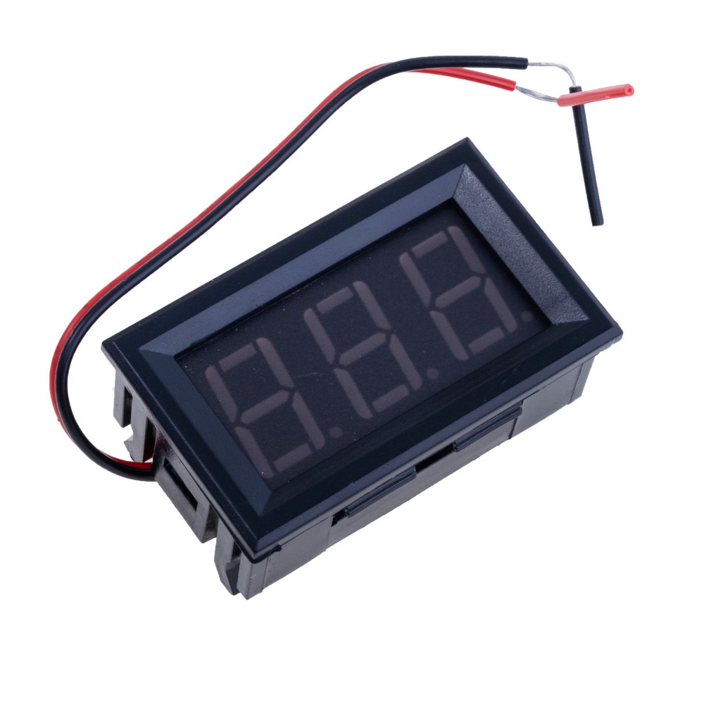 Вольтметр цифровий DC 5-120V 0.56" (червоний)