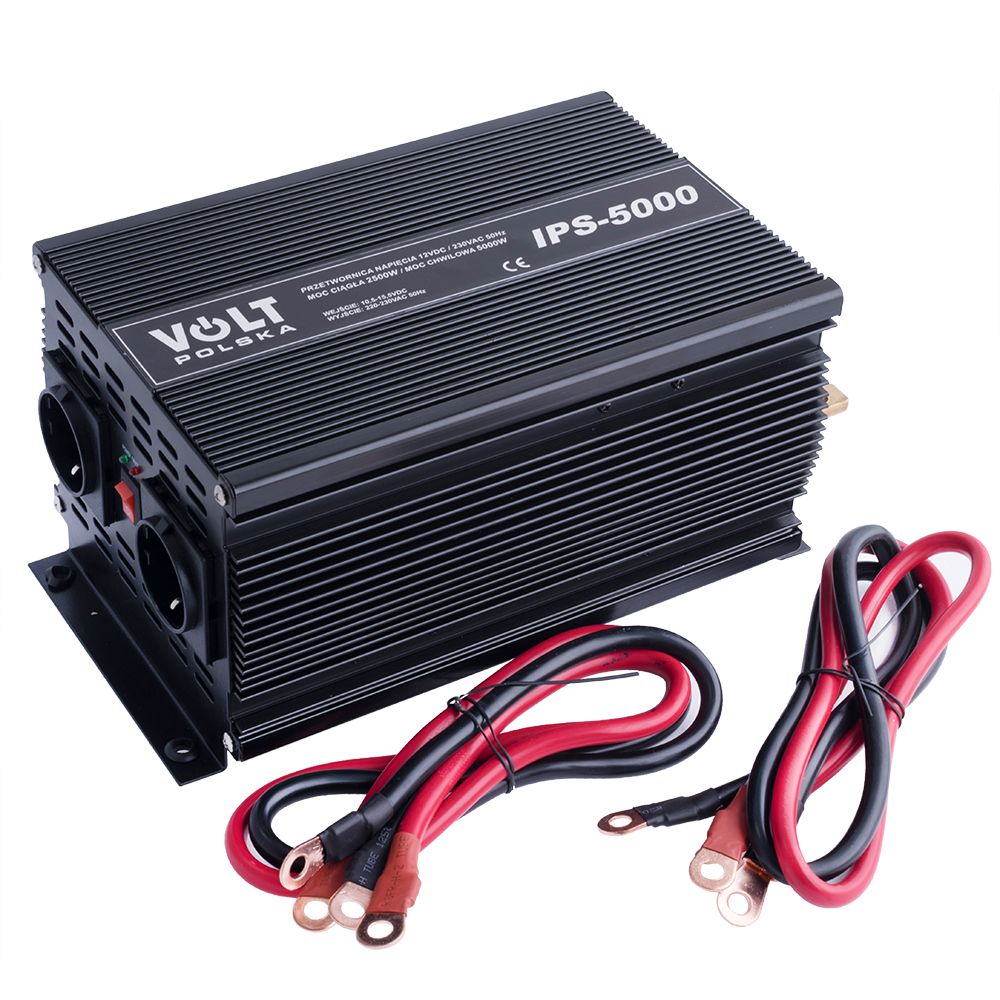 Інвертор напруги DC/AC IPS5000/12V автомобільний DC/AC; 2500Вт; Uвих: 230ВAC; 92%; 12В