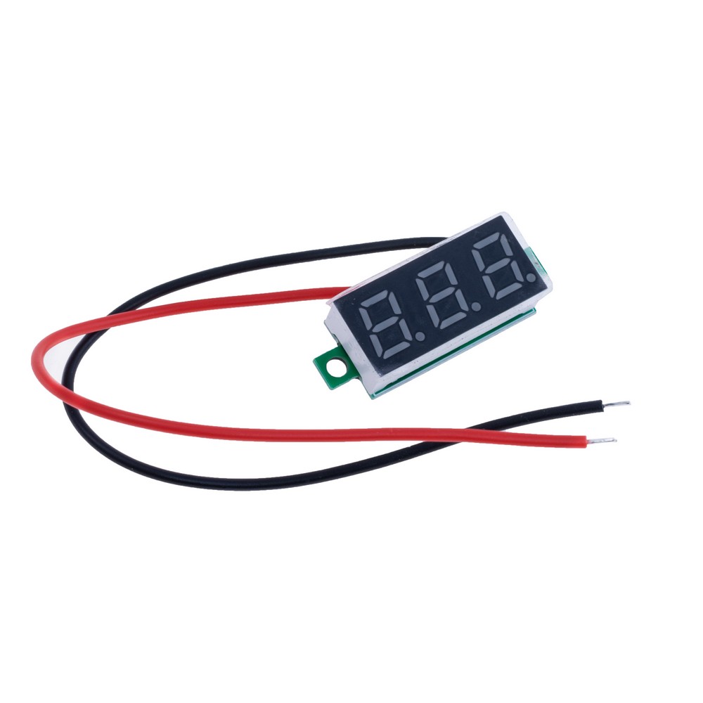 Вольтметр цифровий DC 2.5-30V 0.28" (червоний)