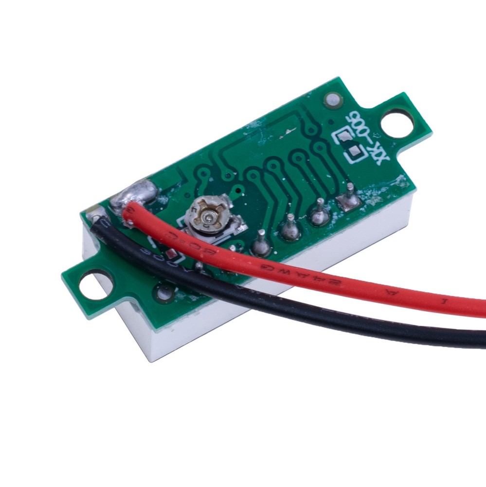 Вольтметр цифровий DC 2.5-30V 0.28" жовтий, 30x11,7x9,2mm