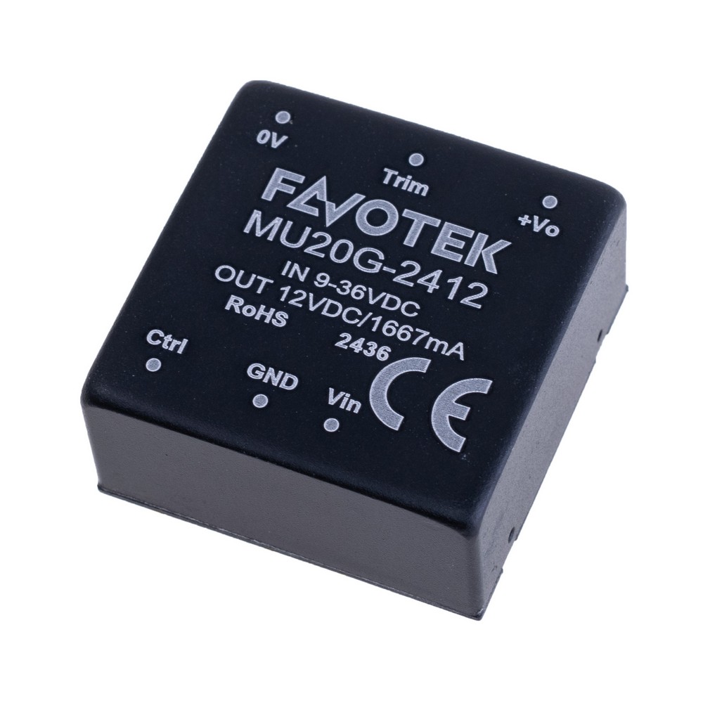 DC/DC перетворювач 20W, FAVOTEK MU20G-2412