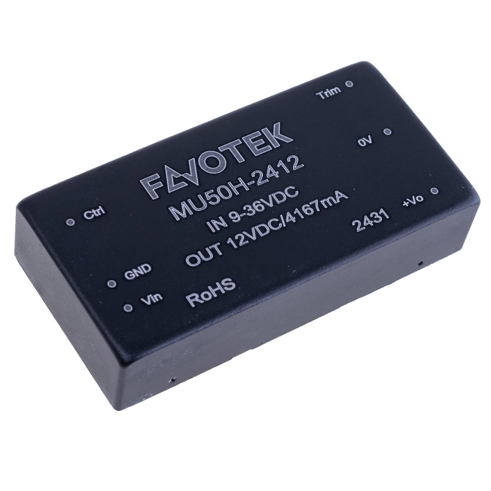 DC/DC перетворювач 50W, FAVOTEK MU50H-2412
