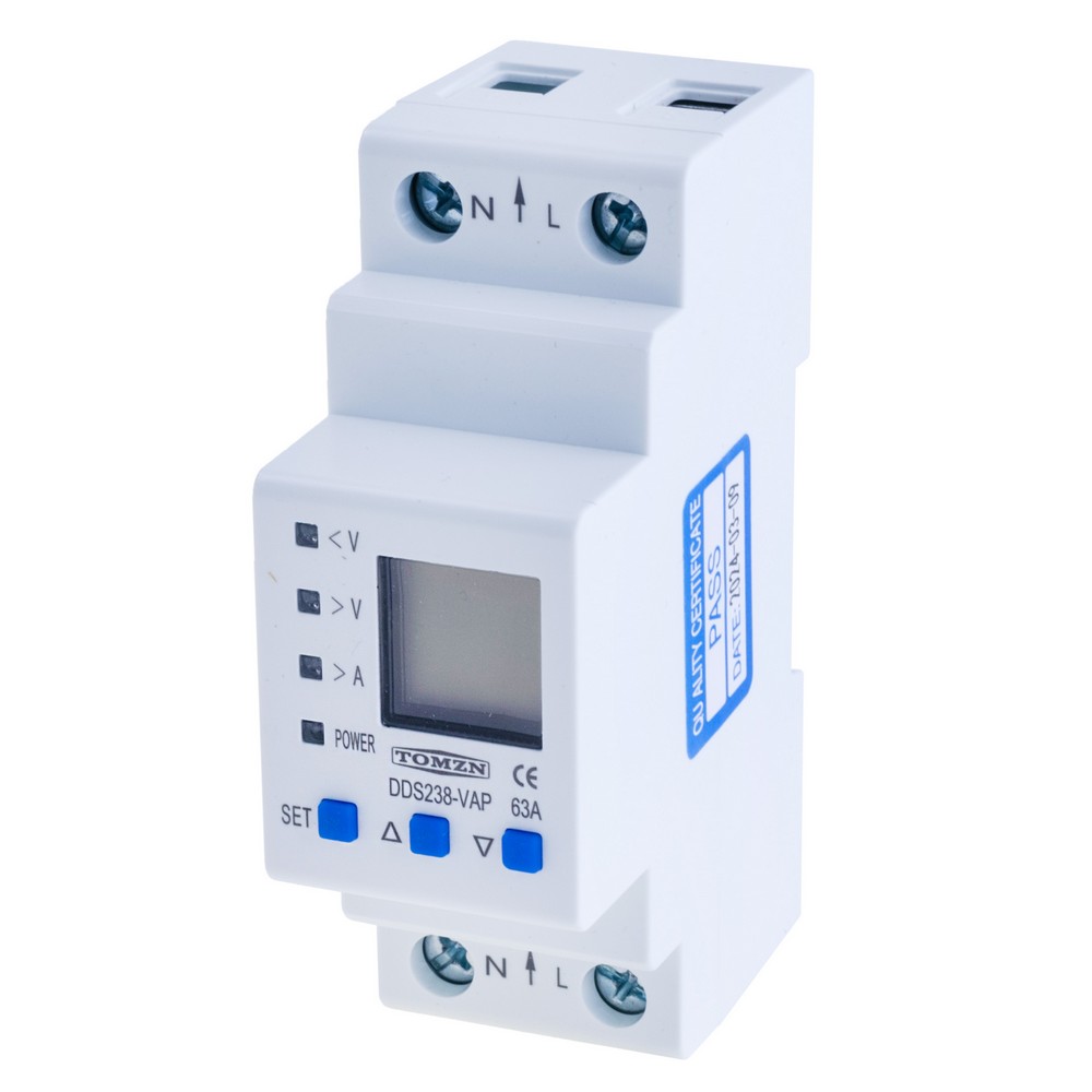 Інтелектуальний автоматичний вимикач живлення DDS238-VAP 63A Bottom input