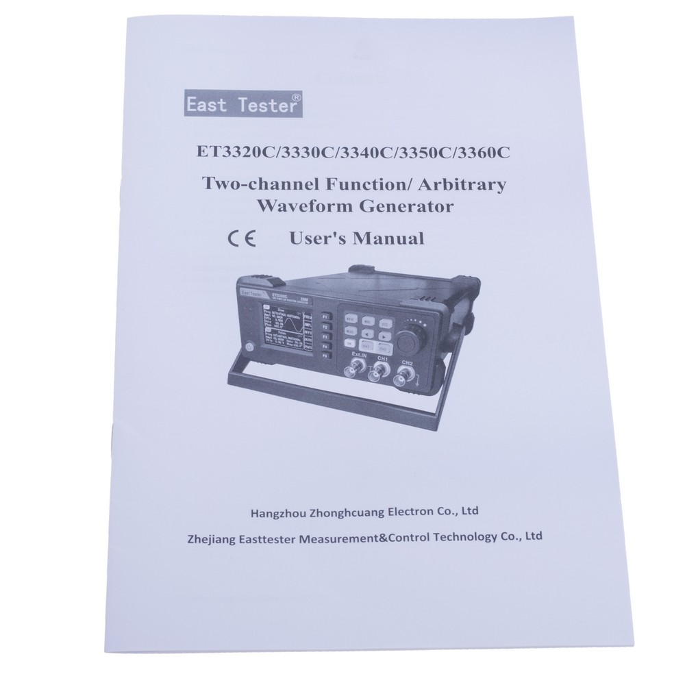 DDS генератор сигналів двоканальний ET3320C