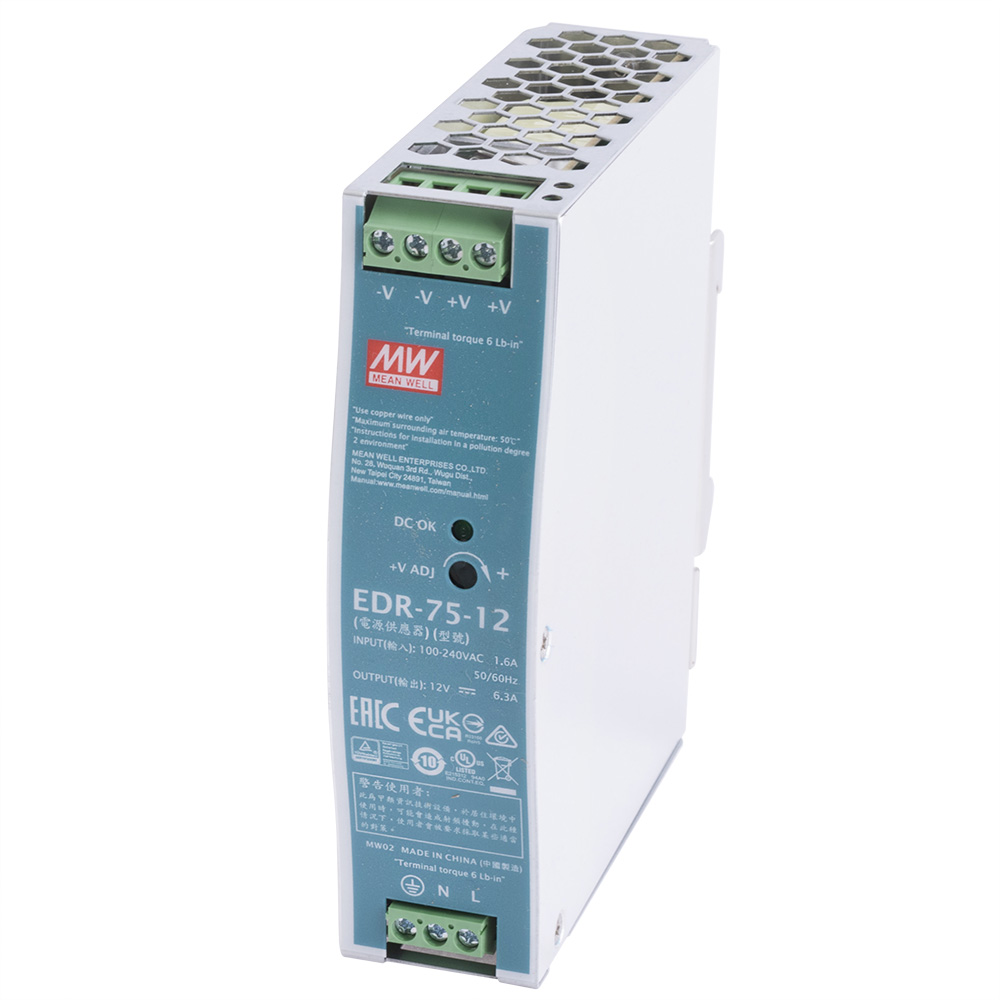 Блок живлення на DIN-рейку 75W 12V EDR-75-12