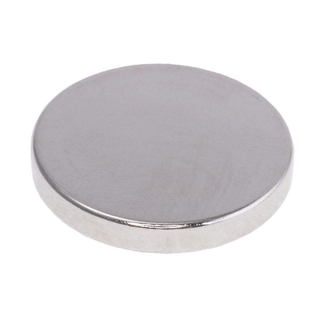 Магніт NdFeB, диск/циліндр D20 x 3 mm (N38), Ni + Cu + Ni (нікель) Магніт NdFeB, диск/циліндр D20 x 3 mm (N38), Ni + Cu + Ni (нікель)