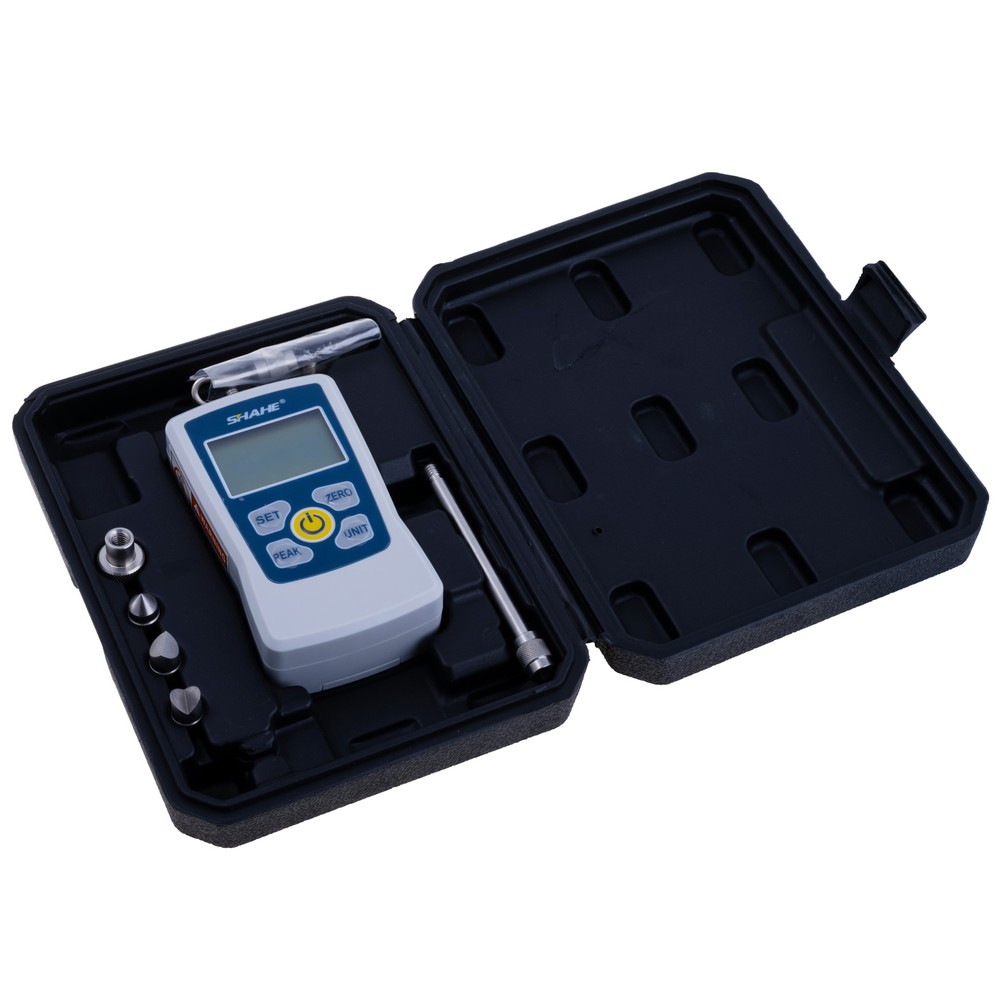 Портативний цифровий динамометр 500N для вимірювання зусилля на розтяг та натиск