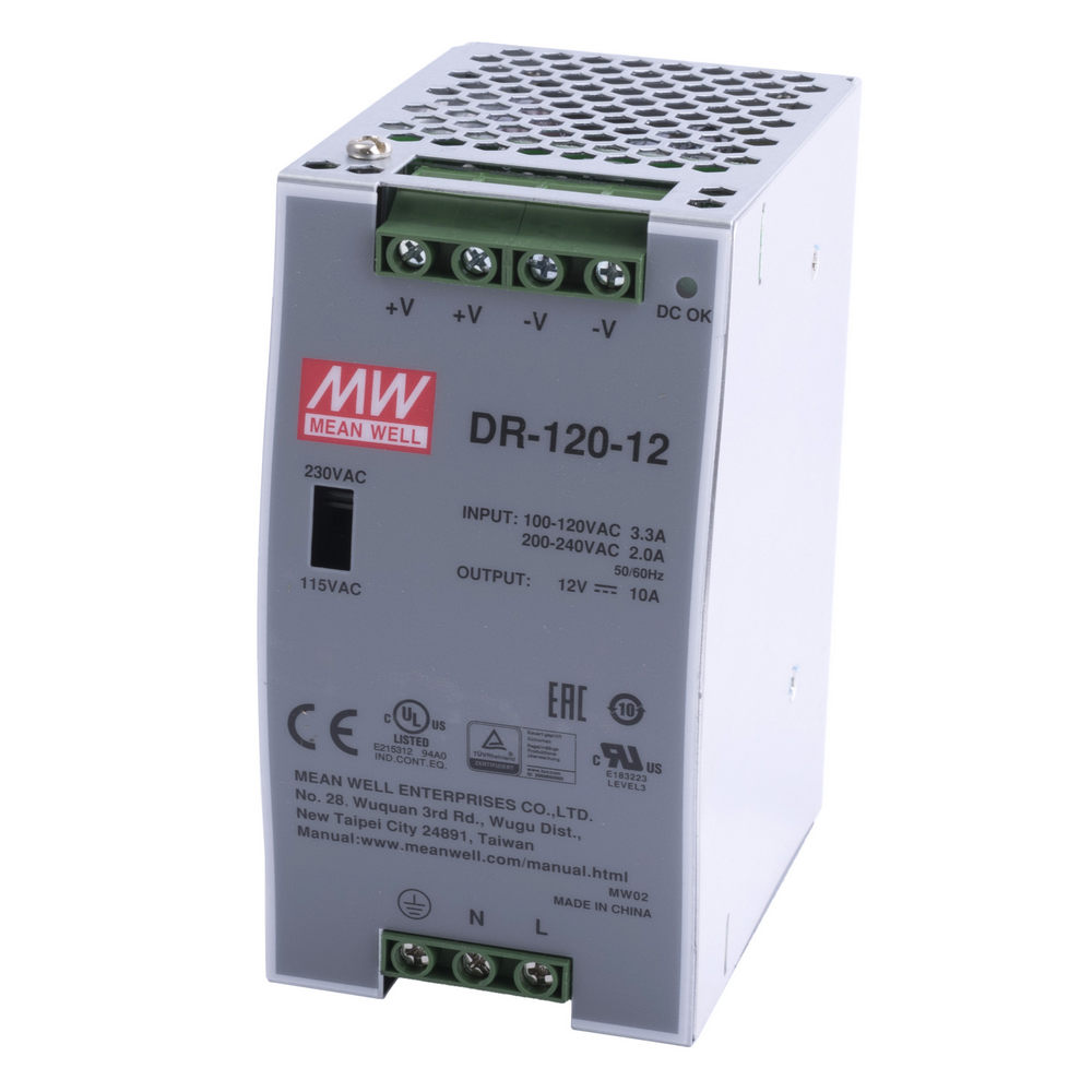 Блок живлення на DIN-рейку 120W 12V DR-120-12