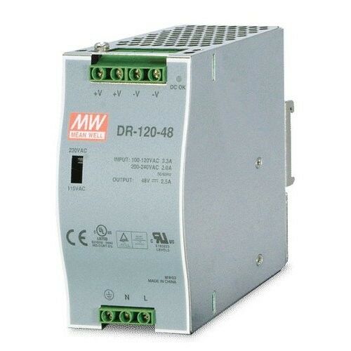 Блок живлення на DIN-рейку 120W 48V DR-120-48