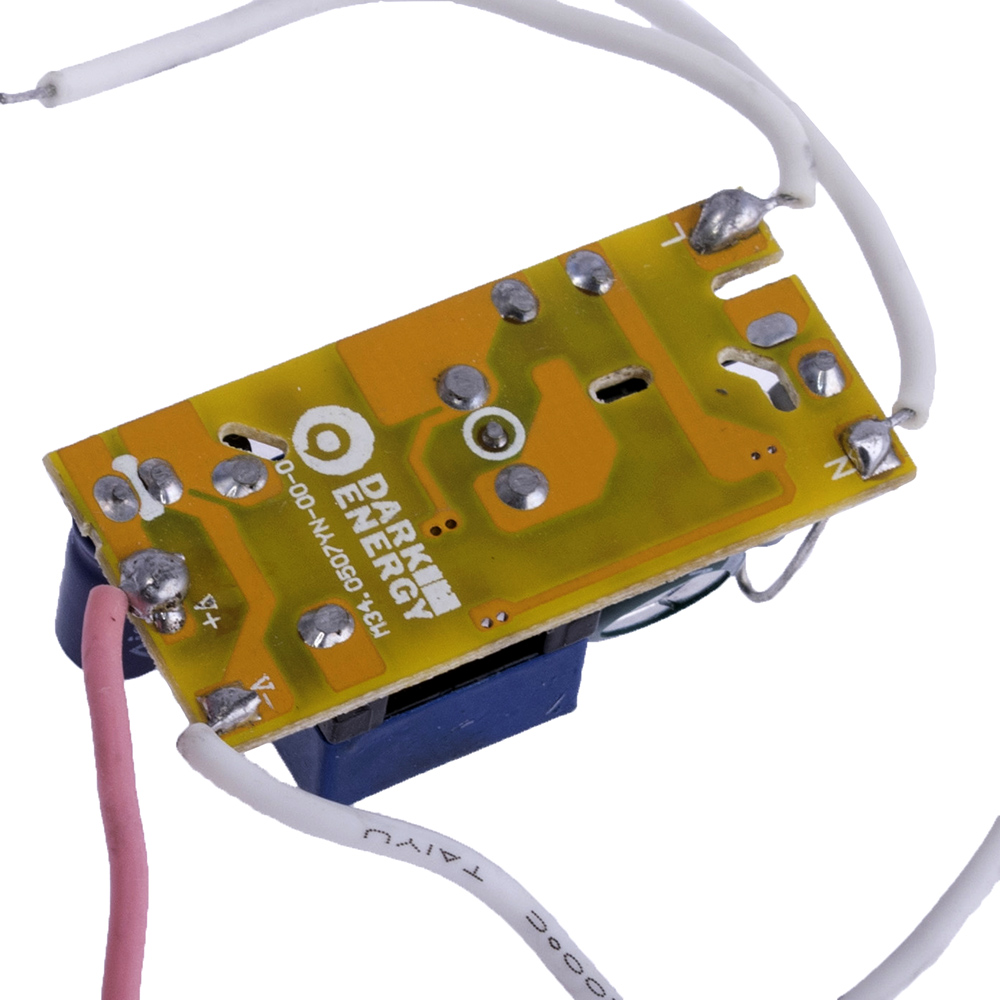 Драйвер для світлодіодів 4-7W без корпуса, 280-300mA @ DC 12-26V, AC 90-265V, 33x16x15mm