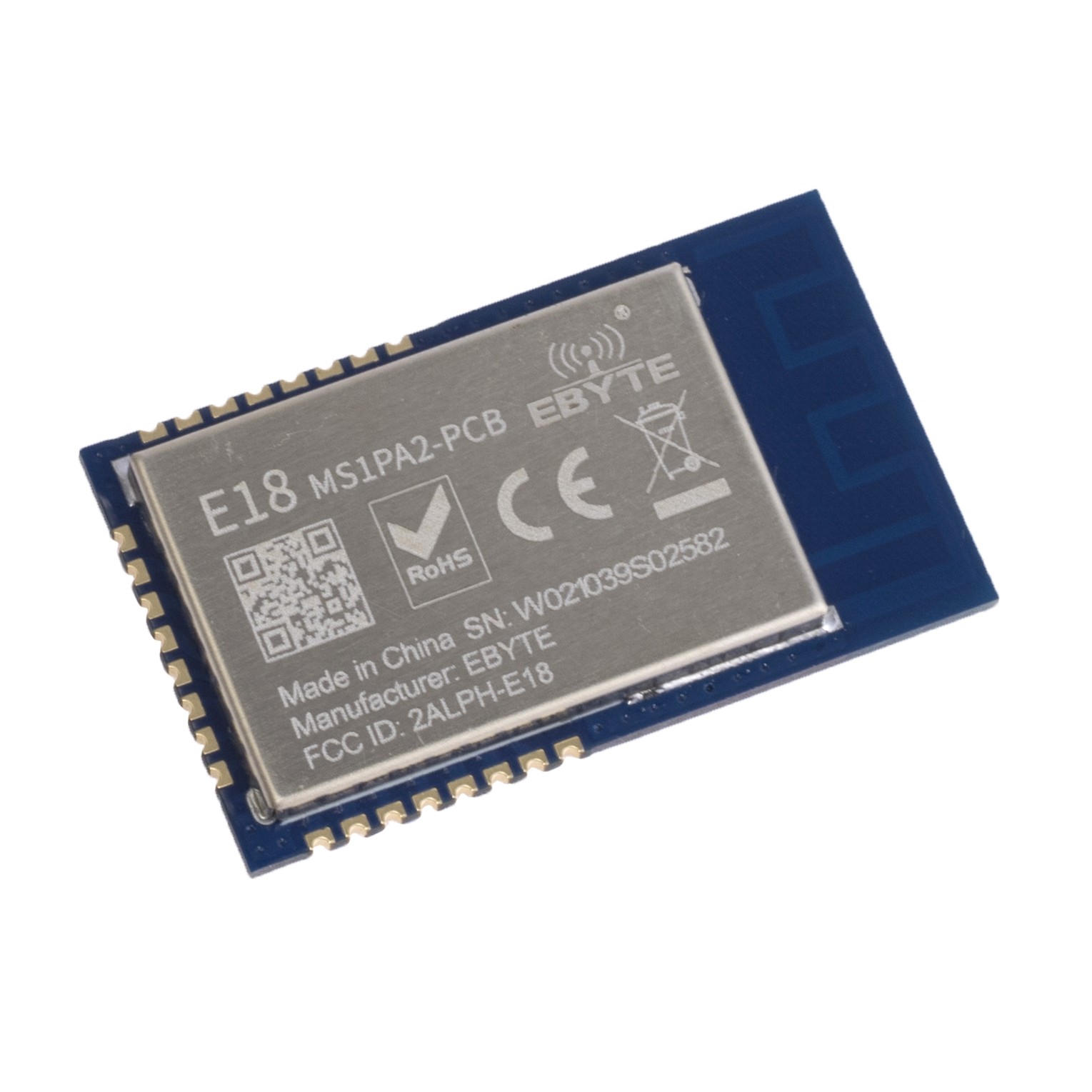 E18-MS1PA2-PCB (Ebyte) Zigbee module on chip CC2530 2,4GHz SMD