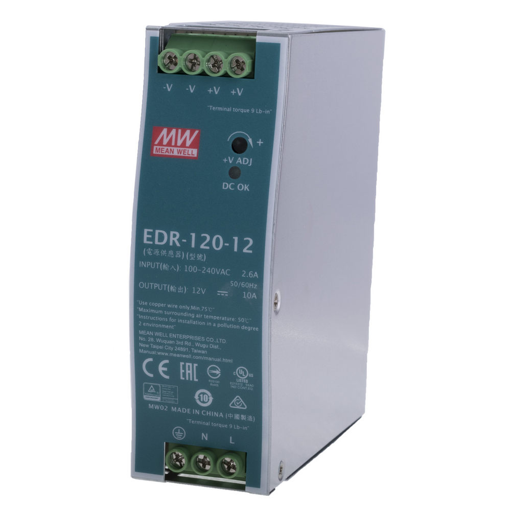 Блок живлення на DIN-рейку 120W 12V EDR-120-12