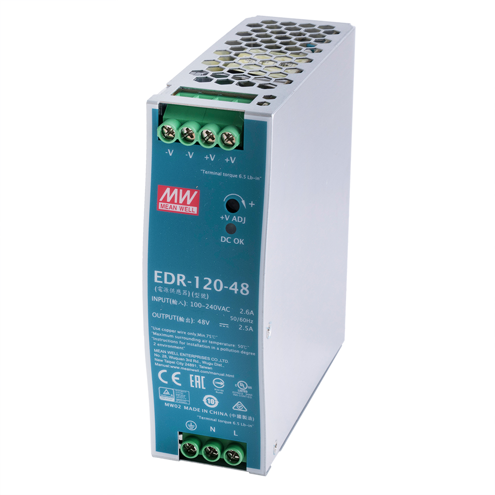 Блок живлення на DIN-рейку 120W 48V EDR-120-48