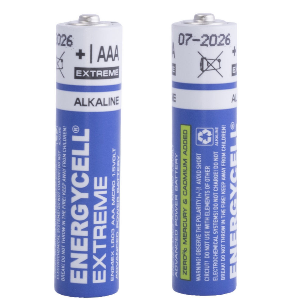 Батарейка AAA лужна 1,5V 1шт. Energycell Extreme EN24EX-S2 Батарейка AAA лужна 1,5V 1шт. Energycell Extreme EN24EX-S2