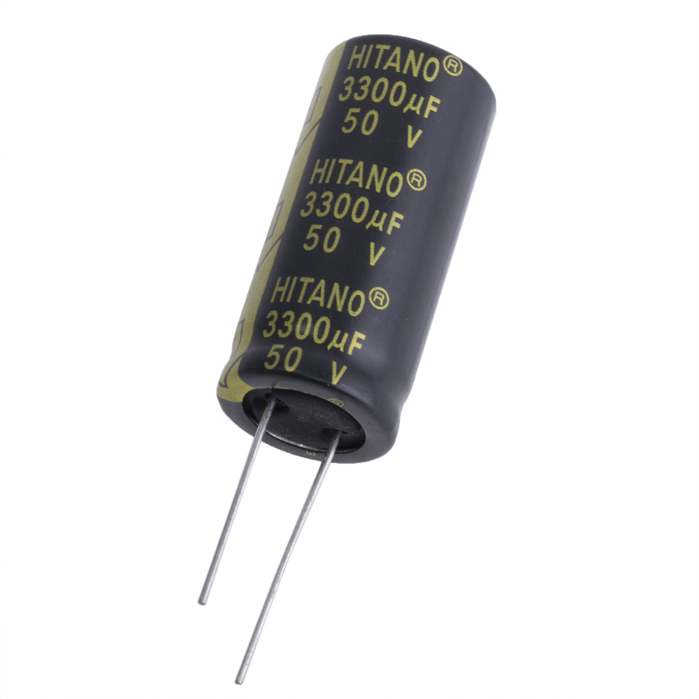 3300uF 50V EXR 18x41mm (low imp.) (EXR332M50B-Hitano) (електролітичний конденсатор низькоімпедансний)