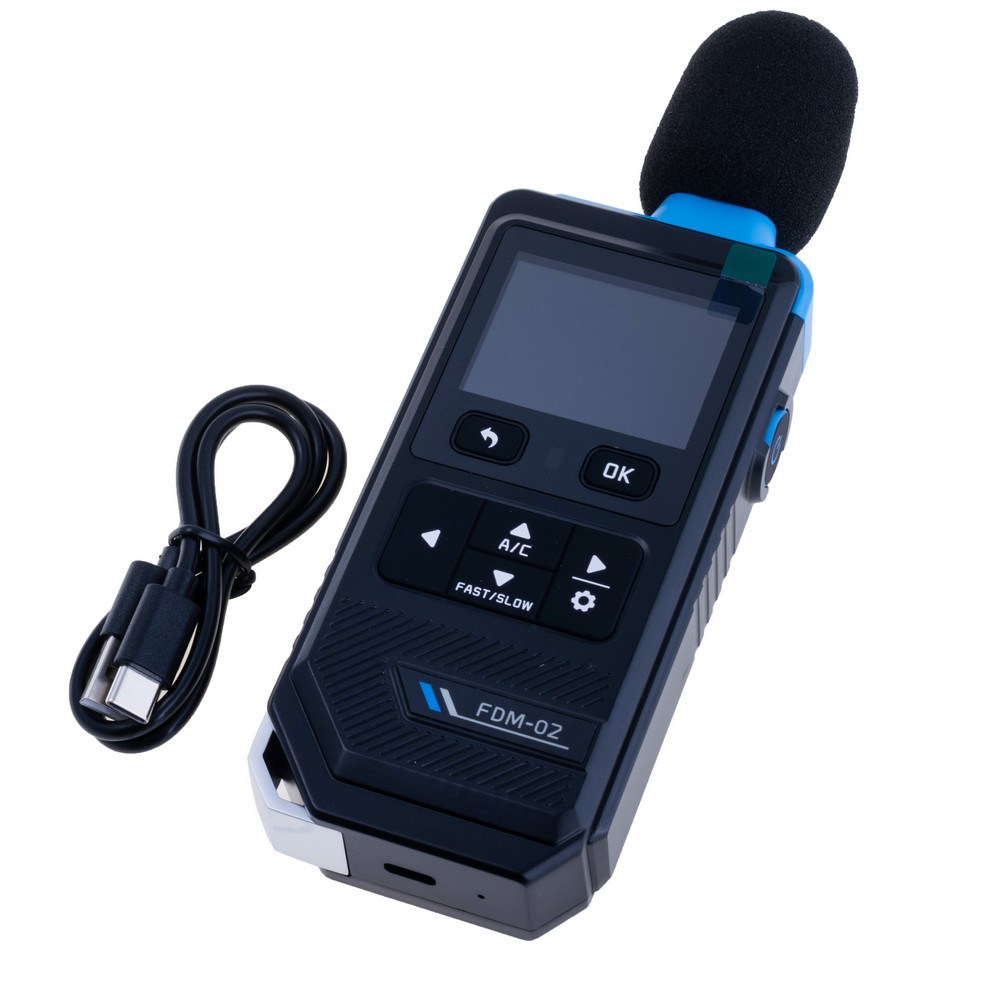 Цифровий вимірювач рівня звуку FDM-02 color screen digital noise meter Цифровий вимірювач рівня звуку FDM-02 color screen digital noise meter