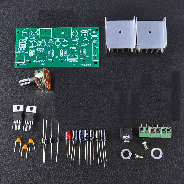 Підсилювач звуку 15W, двоканальний, на TDA2030A AC/DC for Arduino