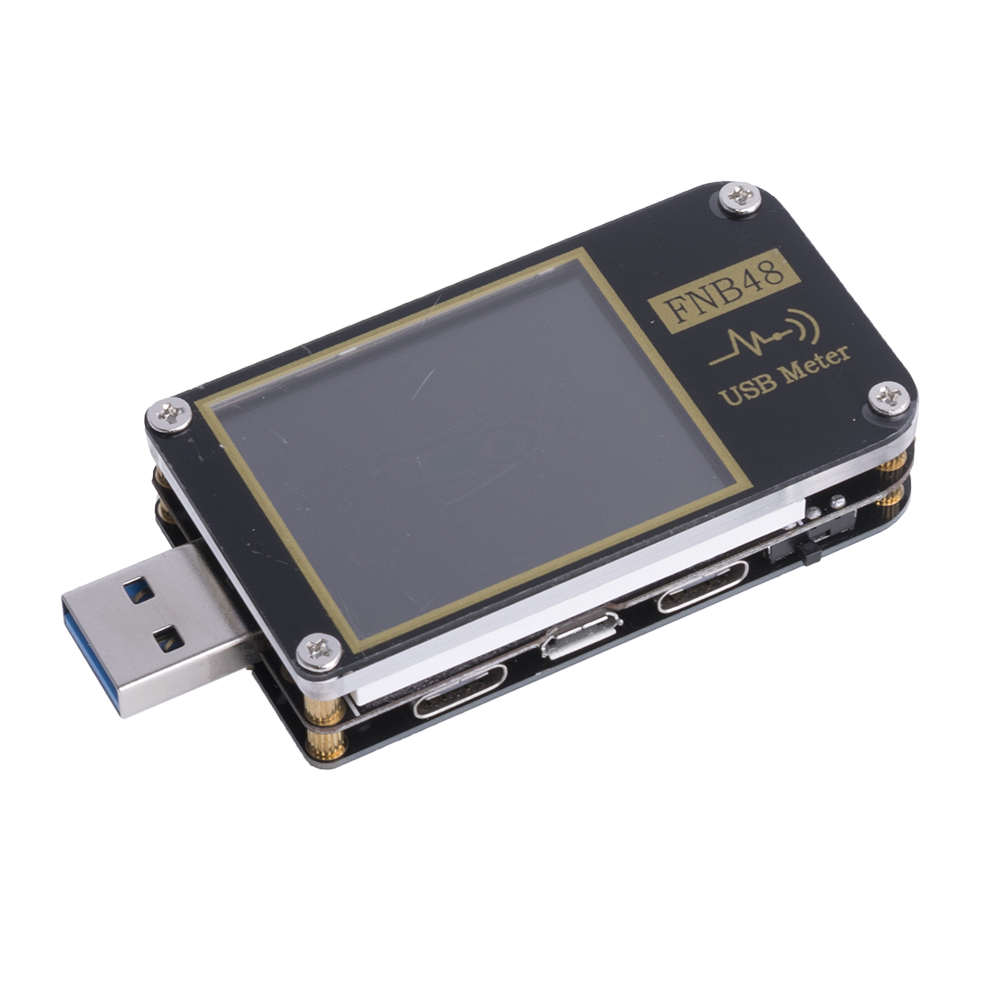 FNB48 with Bluetooth PD trigger Voltmeter ammeter Current and Voltmeter USB tester QC4 + PD3.0 2.0 PPS fast charging protocol capacity test FNB48 with Bluetooth PD trigger Voltmeter ammeter Current and Voltmeter USB tester QC4 + PD3.0 2.0 PPS fast charging protocol capacity test