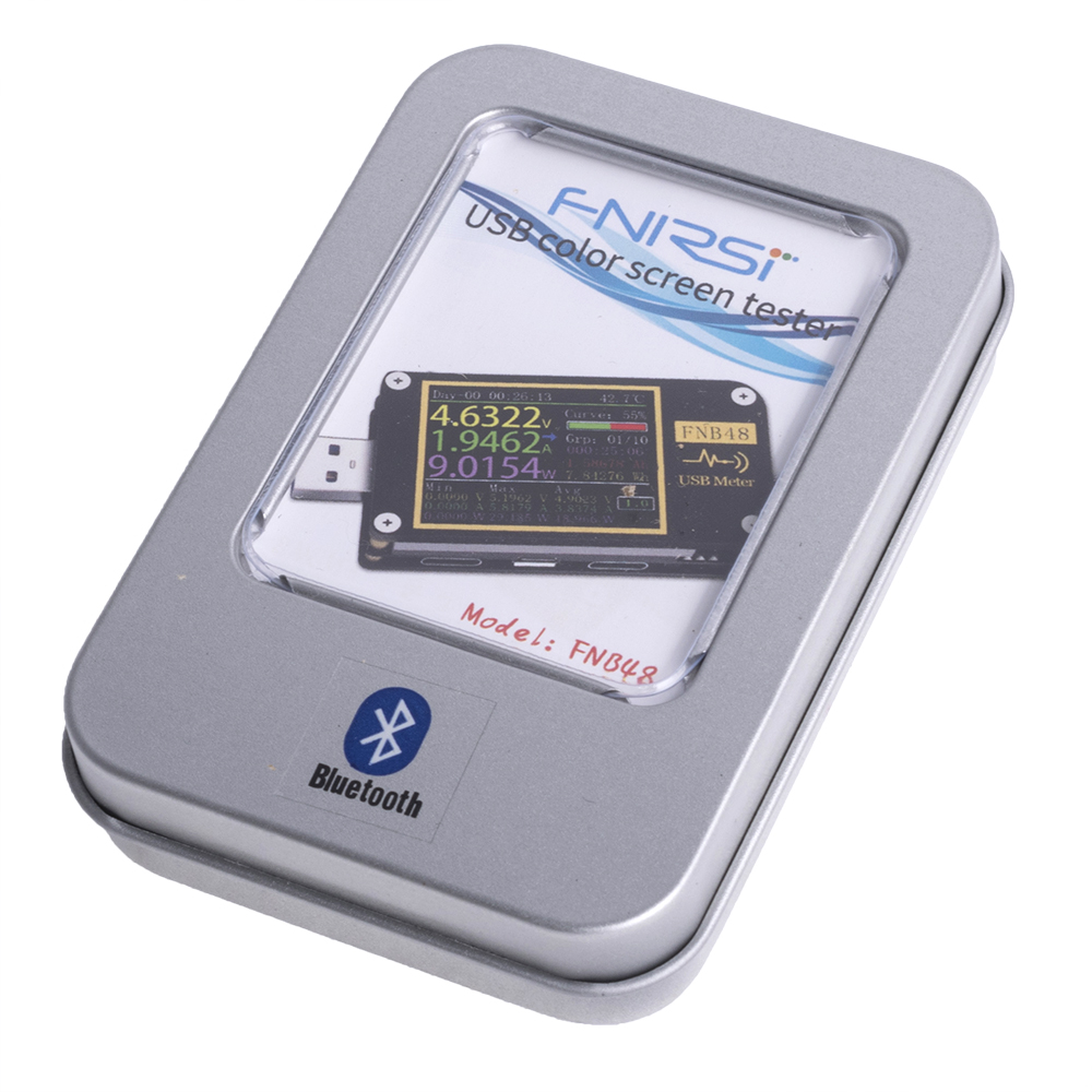 FNB48 with Bluetooth PD trigger Voltmeter ammeter Current and Voltmeter USB tester QC4 + PD3.0 2.0 PPS fast charging protocol capacity test