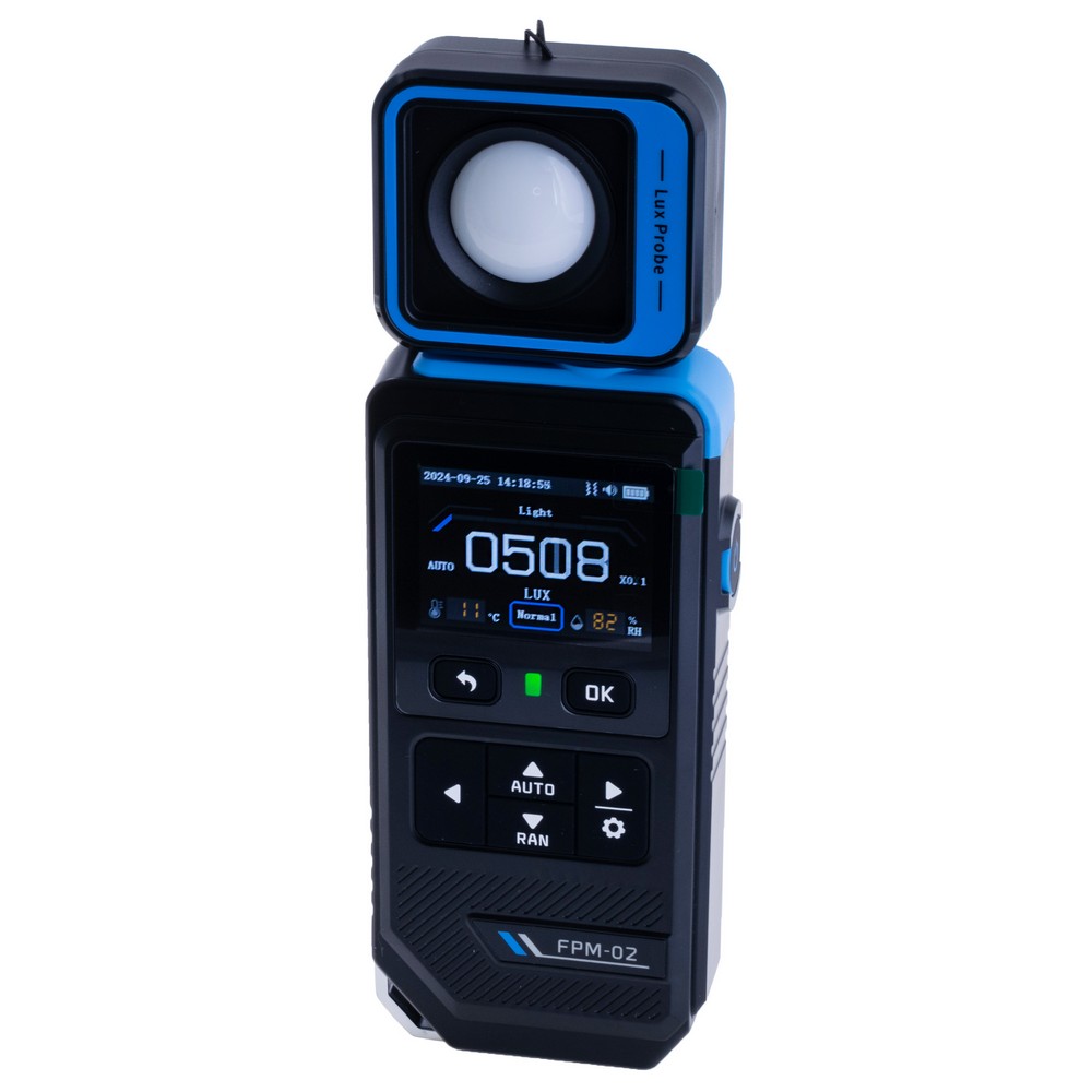 Люксметр FNIRSI FPM-02 3-in-1 color screen illuminance meter