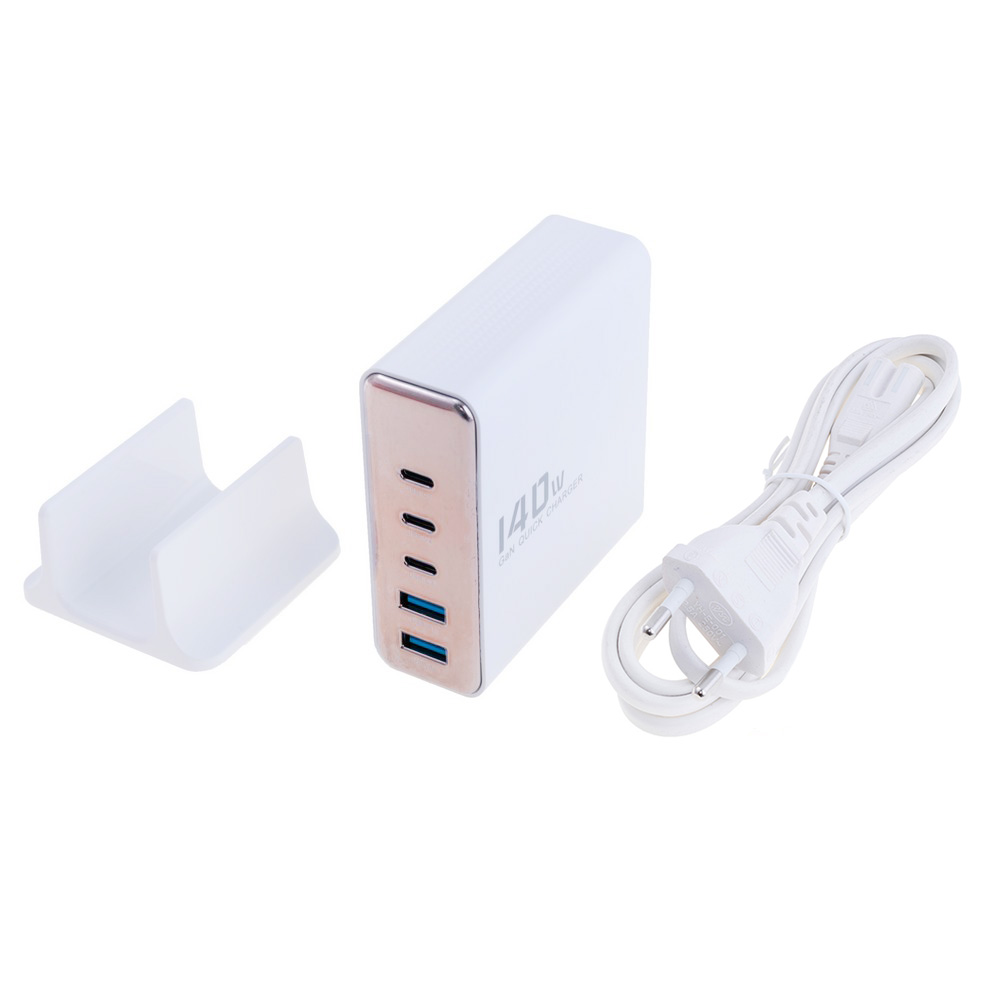 Зарядний пристрій GaN 140W, TCTZM-XRB01 White EU Зарядний пристрій GaN 140W, TCTZM-XRB01 White EU