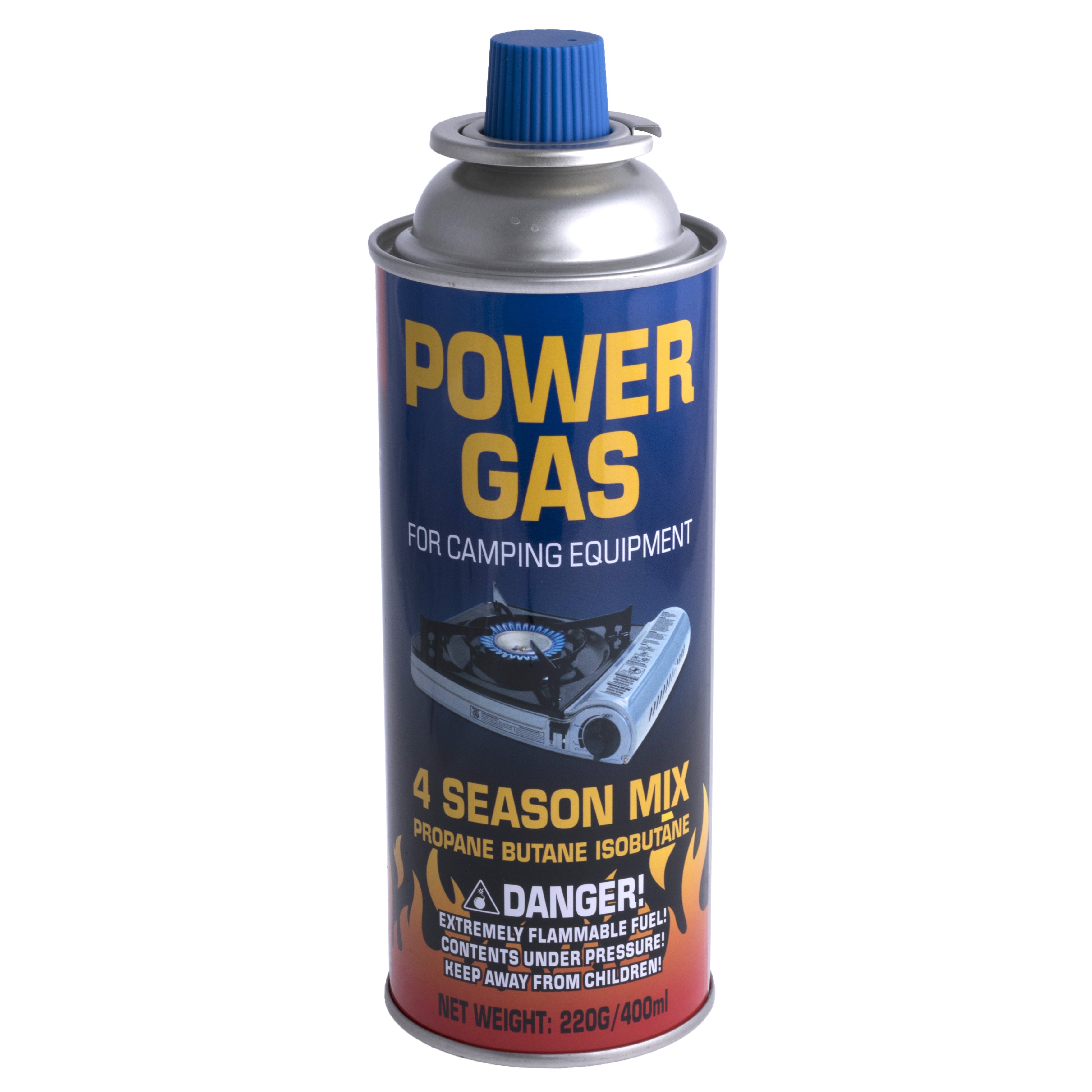 Газ для пальників 220g/400ml Газ для пальників 220g/400ml