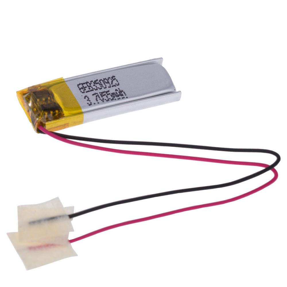 LiPo 55 mAh, 3,7V, 3,5x9x25мм GEB акумулятор літій-полімерний GEB350925