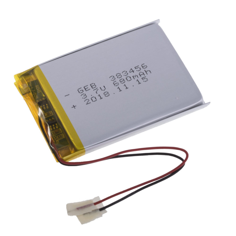 LiPo 680 mAh, 3,7V, 3,8x34x51мм (GEB) акумулятор літій-полімерний)