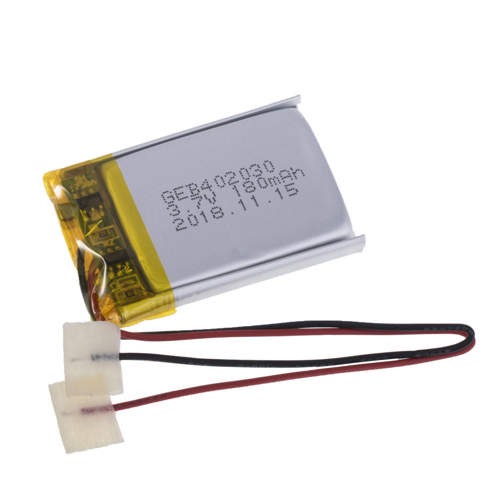 LiPo 180 mAh, 3,7V, 4x20x30мм (GEB) акумулятор літій-полімерний)