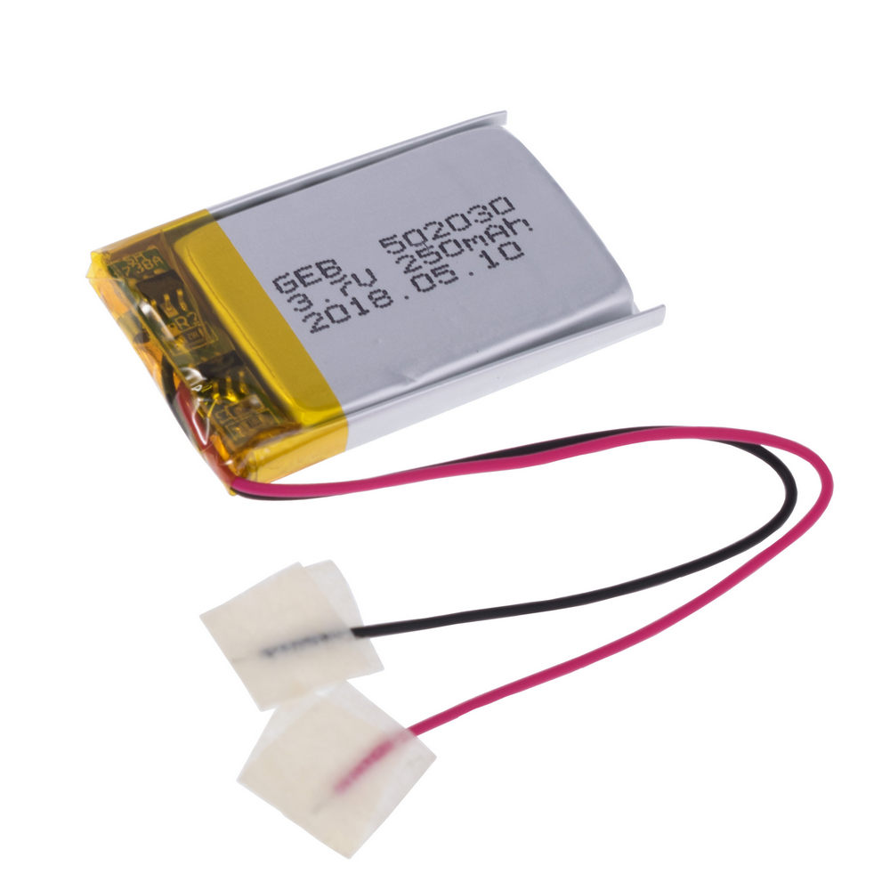 LiPo 250 mAh, 3,7V, 5x20x30мм (GEB) акумулятор літій-полімерний)